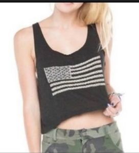 Brandy Melville cross stitch tank